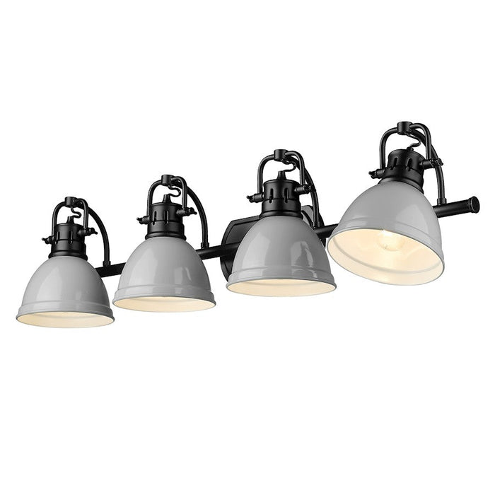 Golden Lighting Duncan 4-Light Vanity Light, Matte Black