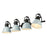 Golden Lighting Duncan 4-Light Vanity Light, Matte Black