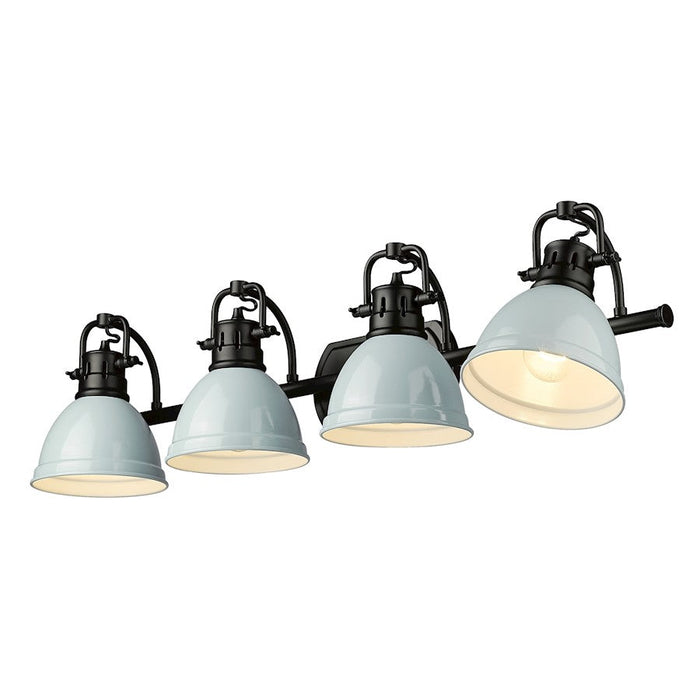 Golden Lighting Duncan 4-Light Vanity Light, Matte Black