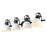 Golden Lighting Duncan 4-Light Vanity Light, Matte Black