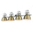 Golden Lighting Duncan 4 Light Bath Vanity, Chrome/Brass Shades - 3602-BA4CH-AB