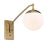 Golden Lighting Glenn 1 Light Wall Sconce, Brushed Bronze/Opal - 3699-A1WBCB-OP