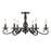 Golden Lighting Larrick 6 Light Semi-Flush Large, Rubbed Bronze