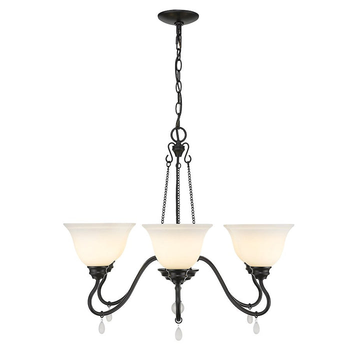 Golden Lighting Donya 6 Light Chandelier, Matte Black