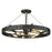 Golden Lighting Vaughn 6 Light Medium Semi-Flush, Black/Brass