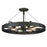 Golden Lighting Vaughn 6 Light Medium Semi-Flush, Black/Black - 3866-MSFNB-NB