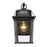 Golden Lighting Brigham 1 Light Outdoor Medium Sconce, BK/Clear