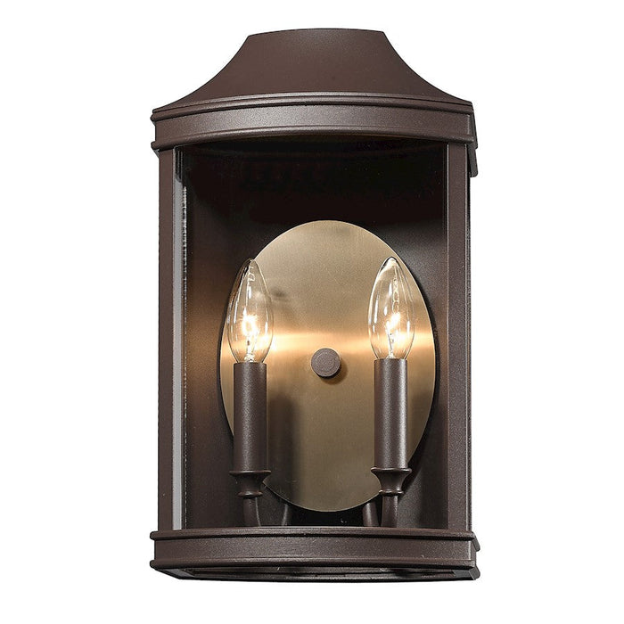 Golden Lighting Cohen 2 Light Outdoor Wall Mount, Bronze