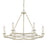 Golden Lighting Saxon 6 Light Chandelier, French White - 5926-6FW