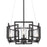 Golden Lighting Marco 4 Light Pendant, Matte Black/Clear - 6068-4PBLK