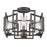 Golden Lighting Marco 4 Light Flush Mount, Gunmetal Bronze - 6068-FMGMT