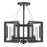 Golden Lighting Marco 4 Light Semi-Flush Mount, Matte Black