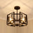 Golden Lighting Marco 4 Light Semi-Flush Mount, Matte Black