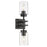 Golden Lighting Tribeca 2 Light Wall Sconce, Matte Black