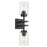 Golden Lighting Tribeca 2 Light Wall Sconce, Matte Black