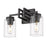 Golden Lighting Tribeca 2 Light Bath Vanity, Matte Black