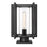 Golden Lighting Tribeca 1-Light Outdoor Pier Mount, Black/Clear - 6071-OPRNB-CLR
