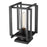 Golden Lighting Tribeca 1-Light Outdoor Pier Mount, Black/Clear