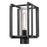 Golden Lighting Tribeca 1-Lt Outdoor Post Light, Black/Clear