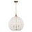 Golden Lighting Florence 3 Light Pendant, Bronze/White Raphia