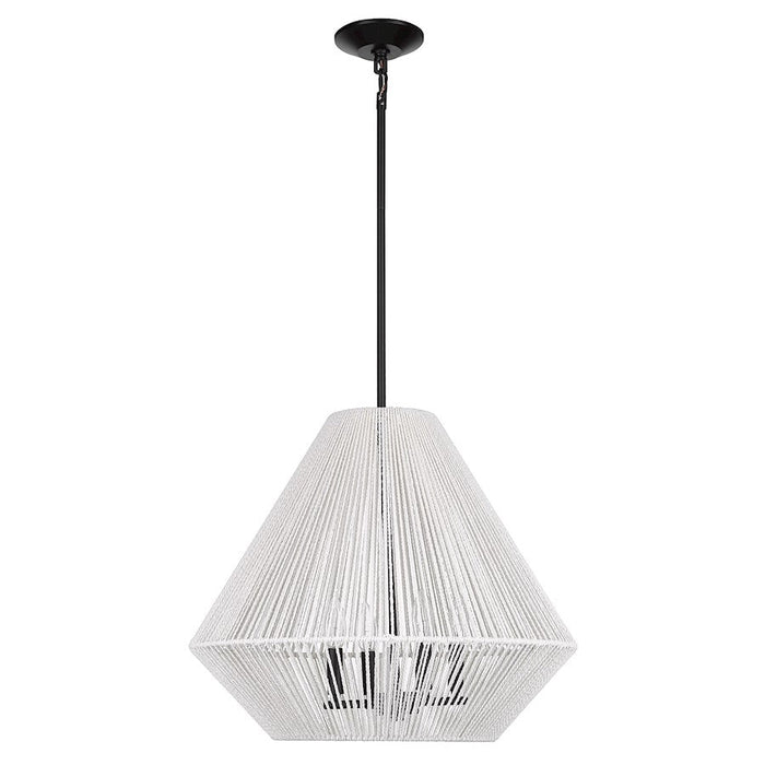 Golden Lighting Valentina 4 Light Pendant, Matte Black