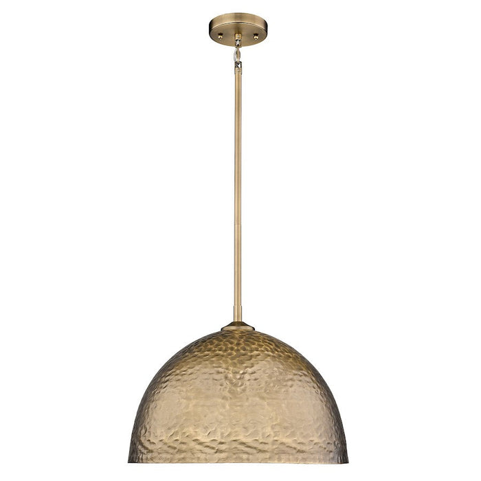 Golden Lighting Shepard 1 Light Large Pendant, Modern Brass