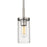 Golden Lighting Winslett 1 Light Mini Pendant, Pewter/Ribbed - 7011-M1LPW-CLR