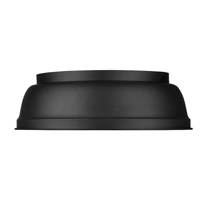 Golden Lighting Rebel 2-Light Flush Mount, Matte Black/Matte Black - 7313-FMBLK