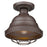 Golden Lighting Bartlett Outdoor Semi Flush Mount, Textured Bronze - 7316-OSFTBZ