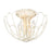 Golden Lighting Marguerite 4-Light Semi Flush Mount, White