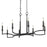 Golden Lighting Ellyn 8 Light Linear Pendant, Matte Black