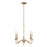 Golden Lighting Tierney 6 Light Pendant, Brushed Bronze