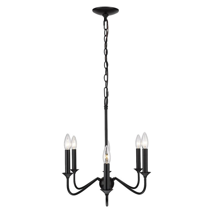 Golden Lighting Tierney Linear Pendant, Matte Black