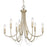 Golden Lighting Kamila 8 Light Chandelier, White Gold - 8322-8WG