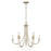 Golden Lighting Kamila 8 Light Chandelier, White Gold