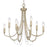 Golden Lighting Kamila 8 Light Chandelier, White Gold