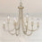 Golden Lighting Kamila 8 Light Chandelier, White Gold