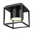 Golden Lighting Desmond 7" Flush Mount, Black/ Black