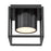 Golden Lighting Desmond 7" Flush Mount, Black/ Black