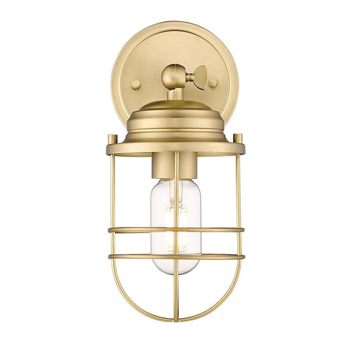 Golden Lighting Seaport 1 Light Wall Sconce, Bronze
