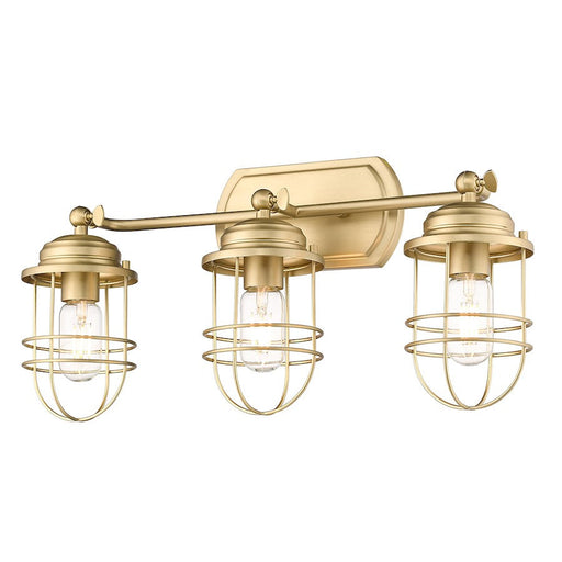 Golden Lighting Seaport 3 Light Bath Vanity, Bronze