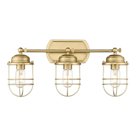 Golden Lighting Seaport 3 Light Bath Vanity, Bronze