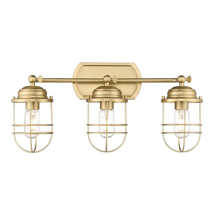 Golden Lighting Seaport 3 Light Bath Vanity, Bronze