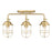 Golden Lighting Seaport 3 Light Bath Vanity, Bronze