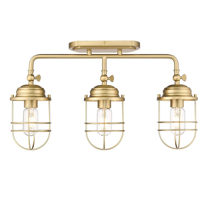 Golden Lighting Seaport 3 Light Bath Vanity, Bronze