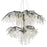 Golden Lighting Autumn Twilight 2 Tier, 18-LT Chandelier, Black Iron - 9903-18BI