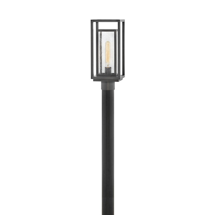 Hinkley Lighting Republic 1 Light Post Mount, Rubbed Bronze/Seedy - 1001OZ-LV