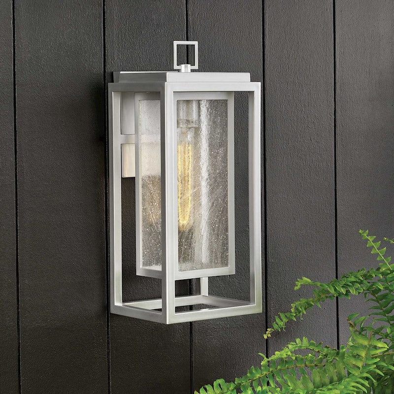 Hinkley Lighting Republic 1 -LT Outdoor Medium Wall Lantern, Nickel