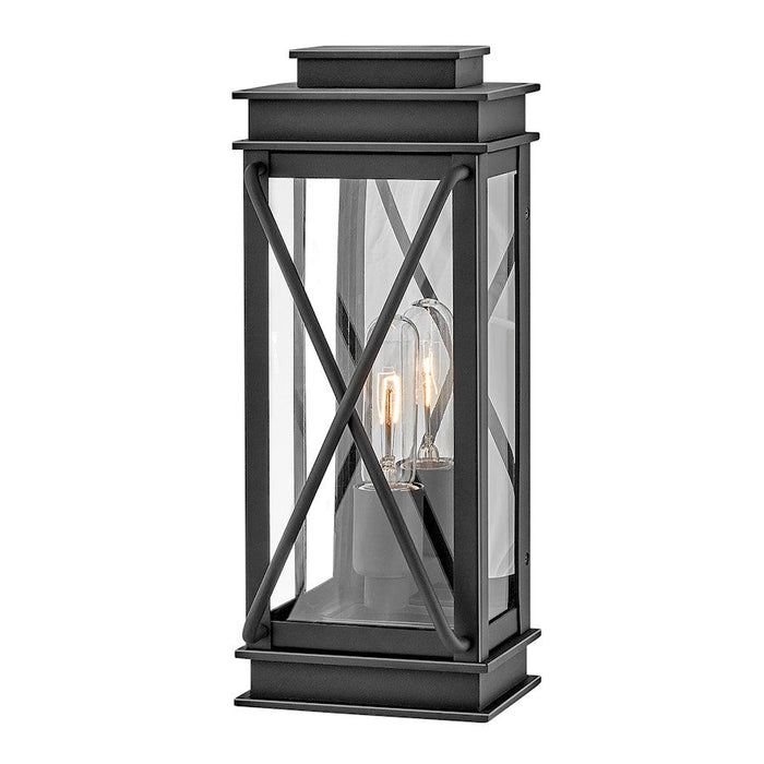 Hinkley Lighting Montecito 1 Light Outdoor Wall Mount, Museum Black - 11190MB