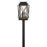 Hinkley Lighting Montecito Outdoor 3-LT Post/Pier, Black/Clear - 11191BK